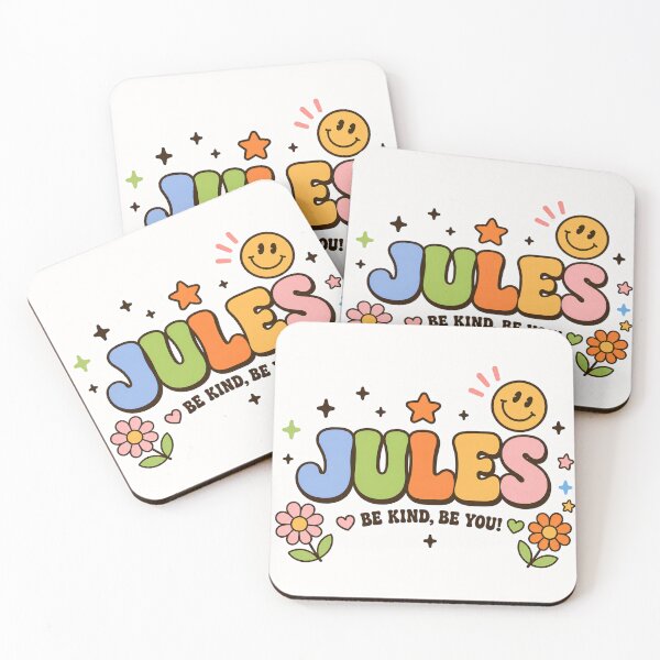 Item preview, Jules Retro Groovy Name | Be Kind Be You Cute Smiley Design designed and sold by looplandger.