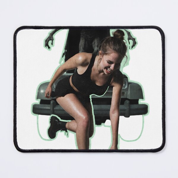 Item preview, Young woman running away from a supernatural monster as clean cutout designed and sold by Creative88Art.