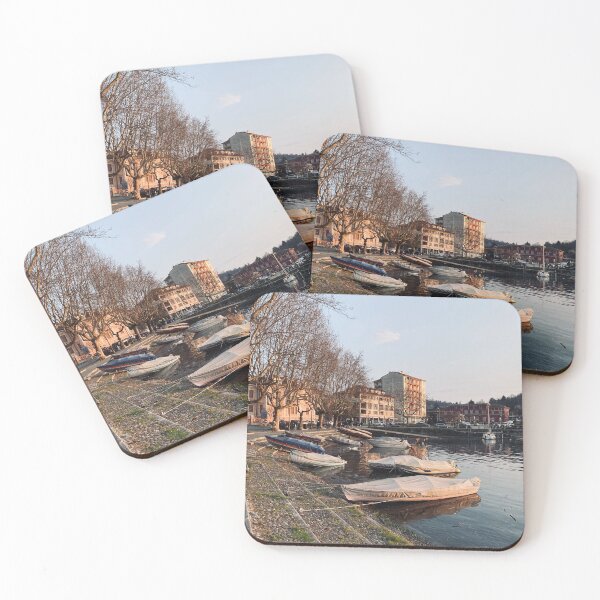 Item preview, Boats at Laveno, Lake Maggiore, Italy designed and sold by UnaEmme.