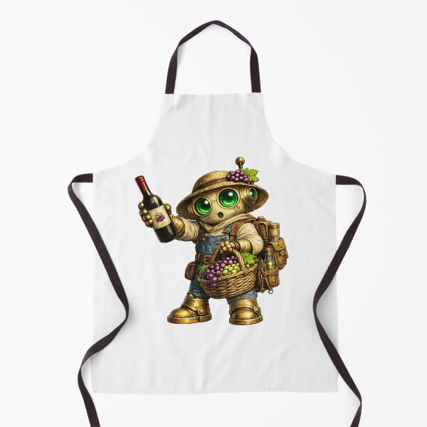 Item preview, Cute Wine Lover Robot Harvest designed and sold by Yomere.