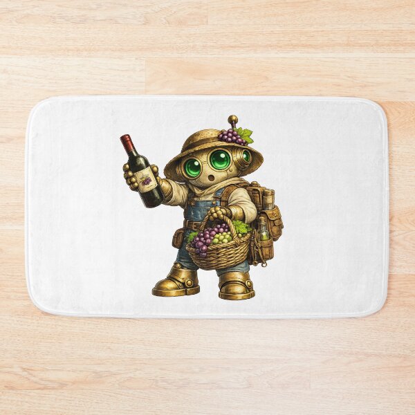 Item preview, Cute Wine Lover Robot Harvest designed and sold by Yomere.