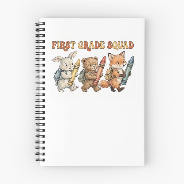 Item preview, First Grade Squad Retro Vintage Animal Crayon Crew Back to School  designed and sold by Yellowriversss.