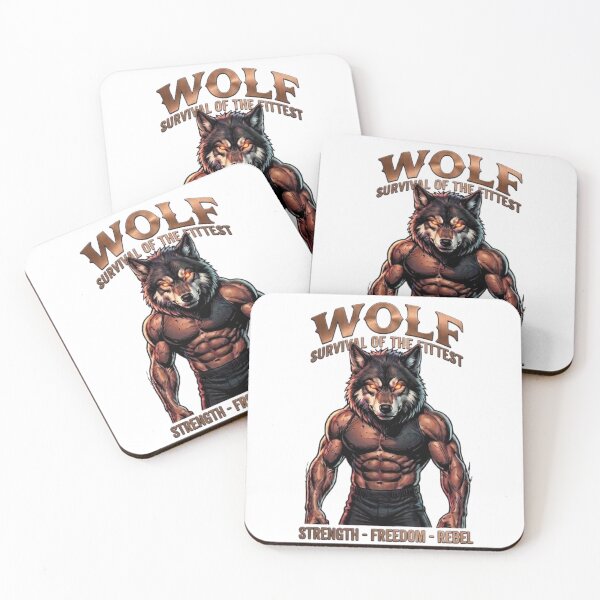 Item preview, WOLF - SURVIVAL OF THE FITTEST designed and sold by The best online style shop.
