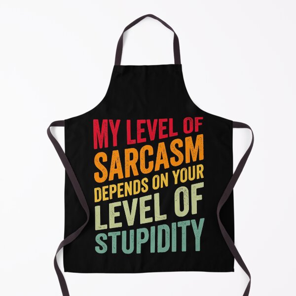 Item preview, My Level Of Sarcasm Funny Retro Quote designed and sold by Antdoodle.