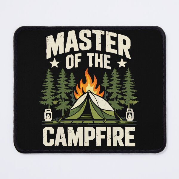 Item preview, Master Of The Campfire - Retro Tent Camping Art designed and sold by BendyBeasts.