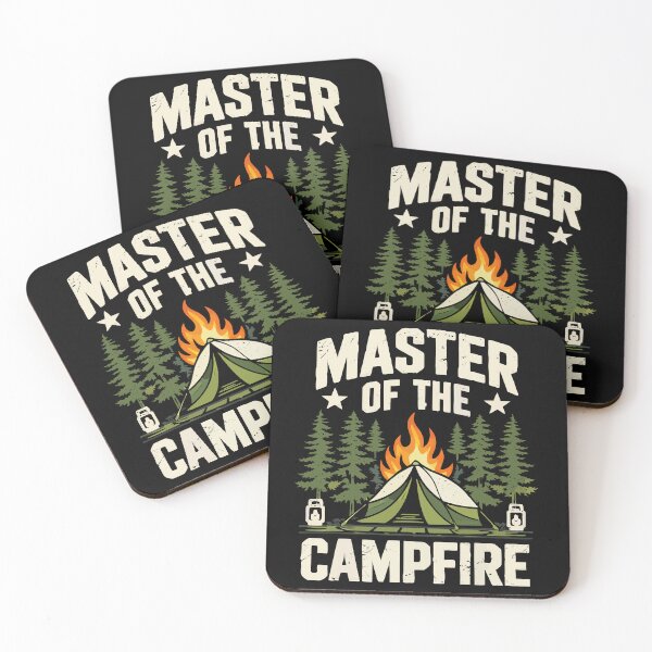 Item preview, Master Of The Campfire - Retro Tent Camping Art designed and sold by BendyBeasts.
