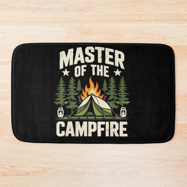 Item preview, Master Of The Campfire - Retro Tent Camping Art designed and sold by BendyBeasts.
