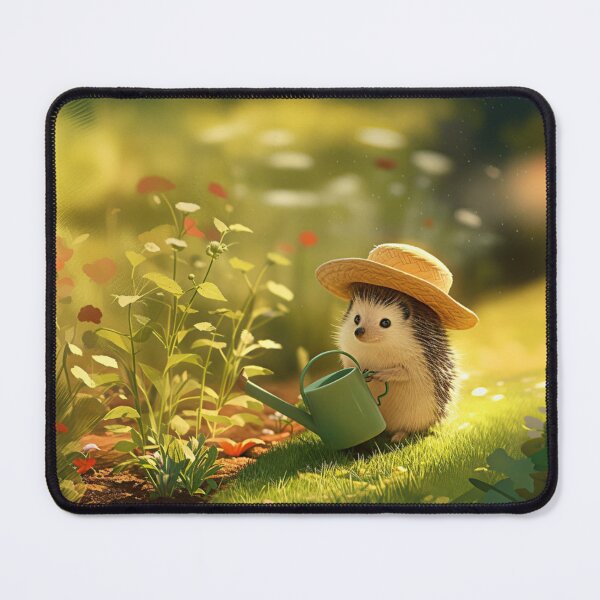 Item preview, Cute Gardening Hedgehog | Whimsical Garden Animal designed and sold by WhimsyWink.