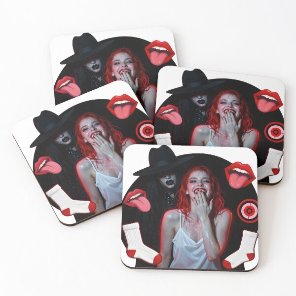 Item preview, Collage of laughing woman in hat with lips and socks as PNG cutout designed and sold by Creative88Art.