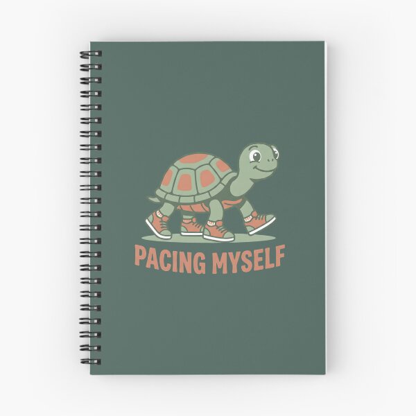 Item preview, Pacing Myself Cute Turtle in Sneakers Running designed and sold by MyHappyArtShop.