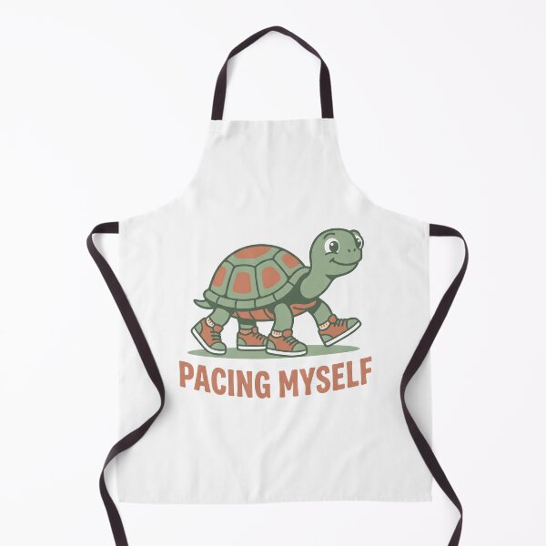 Item preview, Pacing Myself Cute Turtle in Sneakers Running designed and sold by MyHappyArtShop.