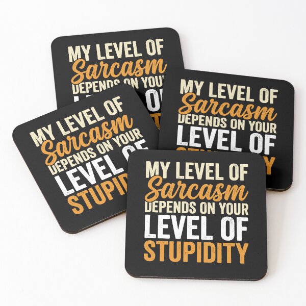 Item preview, My Level Of Sarcasm Funny Retro Quote designed and sold by Antdoodle.