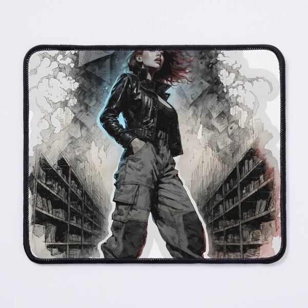 Item preview, Woman in cargo pants and jacket standing in desolate as PNG element designed and sold by Creative88Art.