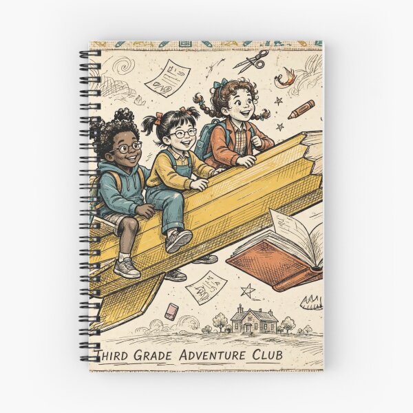 Item preview, Third Grade Adventure Club Retro Pencil Rocket Back To School Vintage Cartoon designed and sold by Yellowriversss.