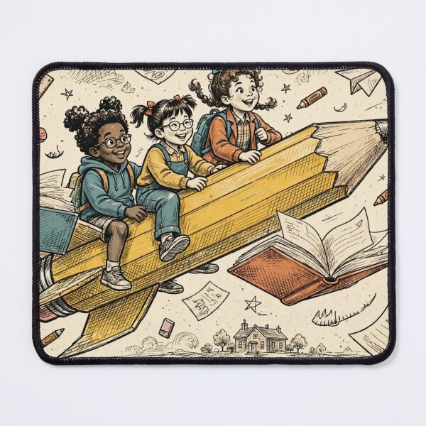 Item preview, Third Grade Adventure Club Retro Pencil Rocket Back To School Vintage Cartoon designed and sold by Yellowriversss.