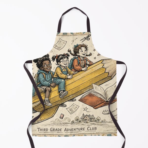 Item preview, Third Grade Adventure Club Retro Pencil Rocket Back To School Vintage Cartoon designed and sold by Yellowriversss.