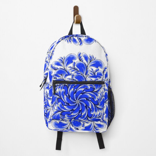 Item preview, Flor azul curvada 3 designed and sold by Doodles by Em.