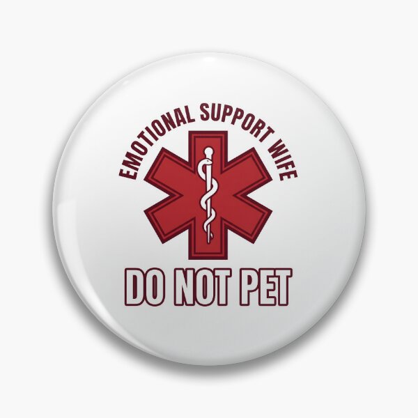Item preview, Emotional Support Wife Do Not Pet Funny Marriage EMT Paramedic T-Shirt designed and sold by StickerNestYou.