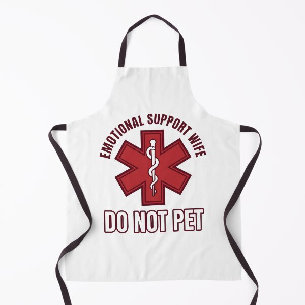 Item preview, Emotional Support Wife Do Not Pet Funny Marriage EMT Paramedic T-Shirt designed and sold by StickerNestYou.
