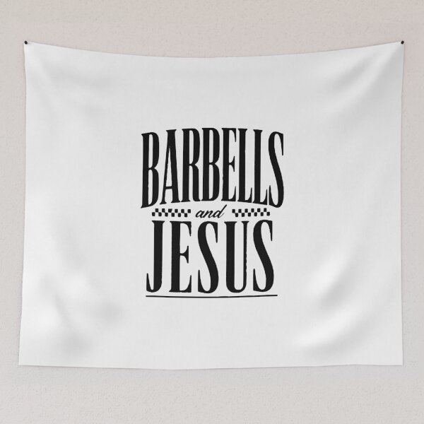 Item preview, Barbells and Jesus – Christian Gym Girl Faith Based Workout Design designed and sold by RickyHN7.