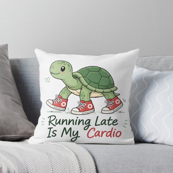Item preview, Running Late Is My Cardio Cute Turtle Graphic designed and sold by cute stuff too.