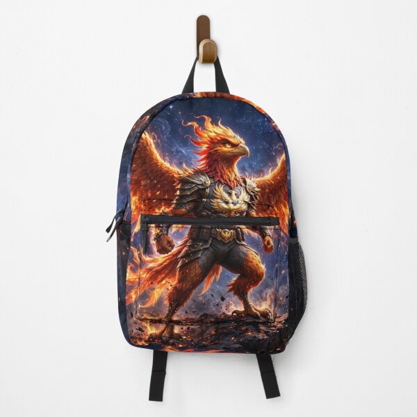 Item preview, AnimalVersum Fiery Phoenix Warrior – Mighty Flame Bird Art designed and sold by SDKENERGY.