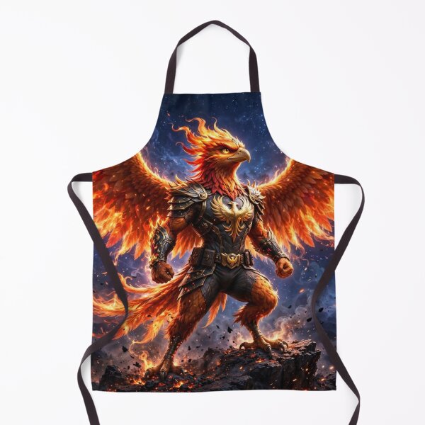 Item preview, AnimalVersum Fiery Phoenix Warrior – Mighty Flame Bird Art designed and sold by SDKENERGY.