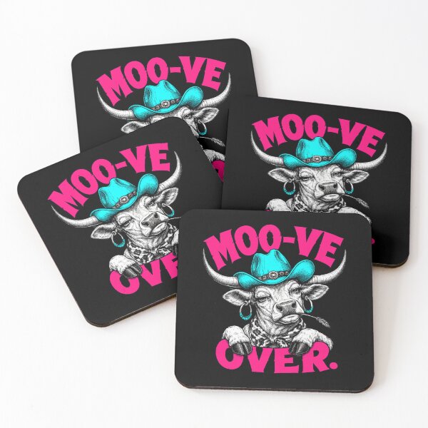 Item preview, Moo-ve Over Funny Longhorn Cowgirl Western Humor designed and sold by Anyshca.