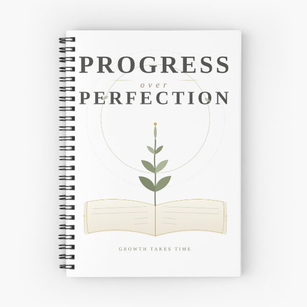Item preview, Progress Over Perfection | Minimalist Motivational Botanical Art designed and sold by feliciarainbow.