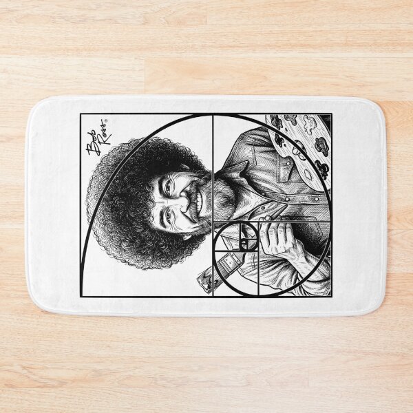 Item preview, Bob Ross Golden Ratio Fibonacci Spiral Happy Painter designed and sold by GrandeDuc.