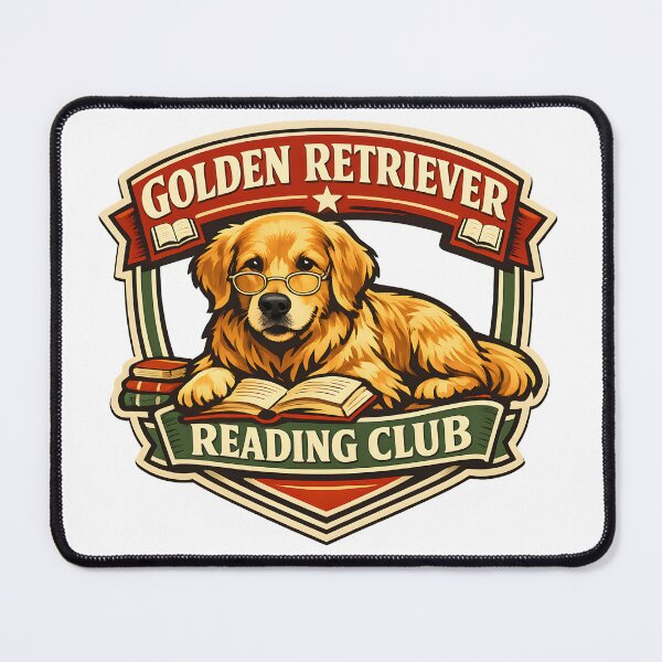 Item preview, Golden Retriever Reading Club – Book Lover Dog Teacher Design designed and sold by Sahil Randhawa.