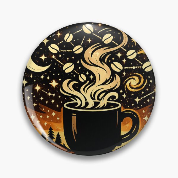 Item preview, Brewed by the Stars | Celestial Coffee Quote Art designed and sold by irfanshikh.