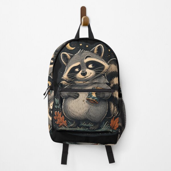 Item preview, Mischievous Raccoon Midnight Snack Vintage Autumn Art designed and sold by Horizon-Design.