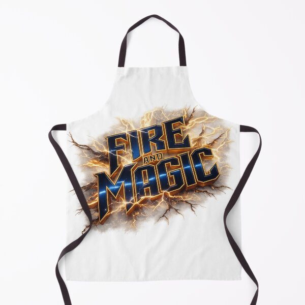 Item preview, Epic Fire and Magic – Metallic Fantasy Emblem with Lightning Bolts and Energy designed and sold by FusiTink.