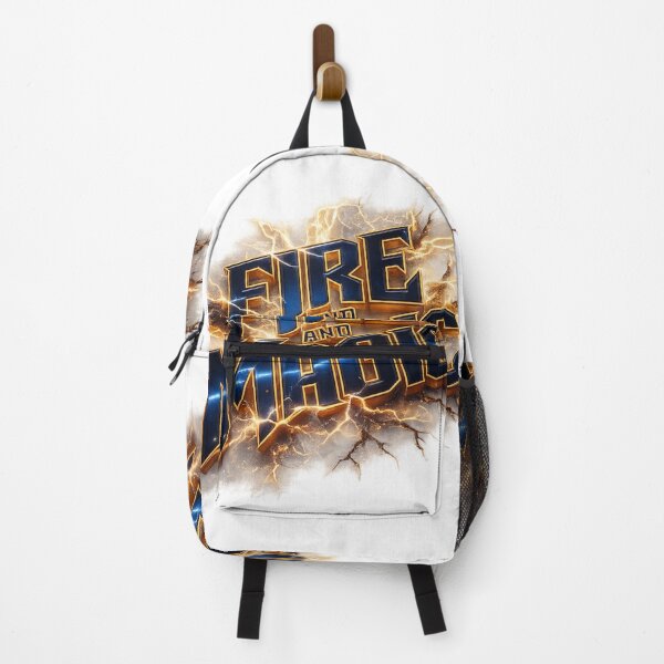 Item preview, Epic Fire and Magic – Metallic Fantasy Emblem with Lightning Bolts and Energy designed and sold by FusiTink.