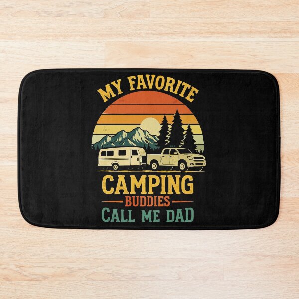 Item preview, My Favorite Camping Buddies Call Me Dad - Retro Camper Art designed and sold by BendyBeasts.