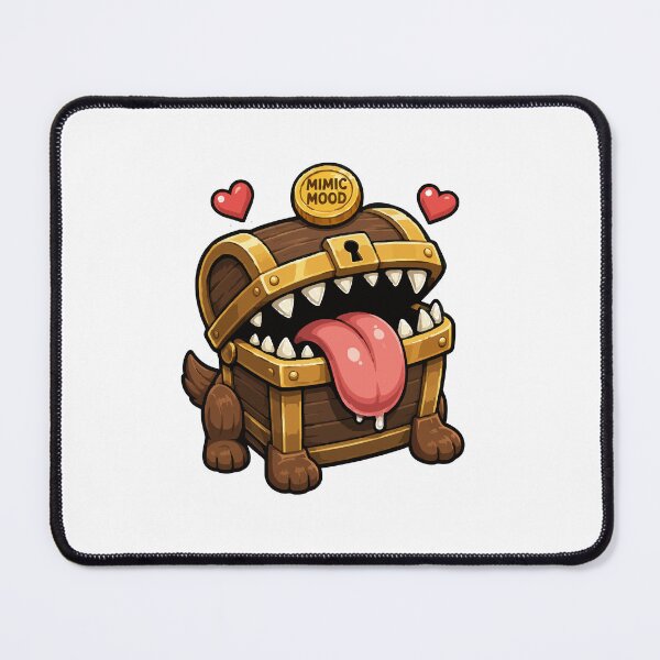Item preview, Cute Mimic Chest Monster Happy Dungeon RPG Art designed and sold by danielstirling.