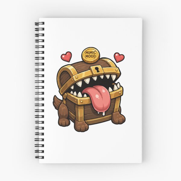 Item preview, Cute Mimic Chest Monster Happy Dungeon RPG Art designed and sold by danielstirling.