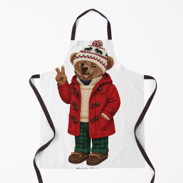 Item preview, Cute Preppy Winter Teddy Bear designed and sold by BUABUABUA.