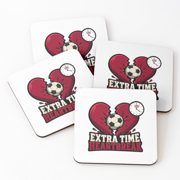 Item preview, Extra Time Heartbreak Cracked Heart Football Fan designed and sold by danielstirling.