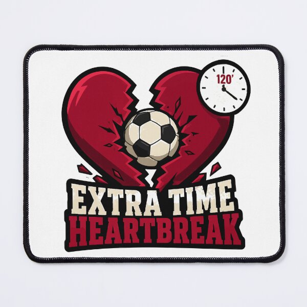 Item preview, Extra Time Heartbreak Cracked Heart Football Fan designed and sold by danielstirling.