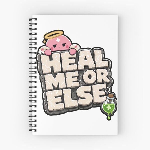 Item preview, Heal Me or Else Funny Healer Main Gamer Sticker designed and sold by danielstirling.