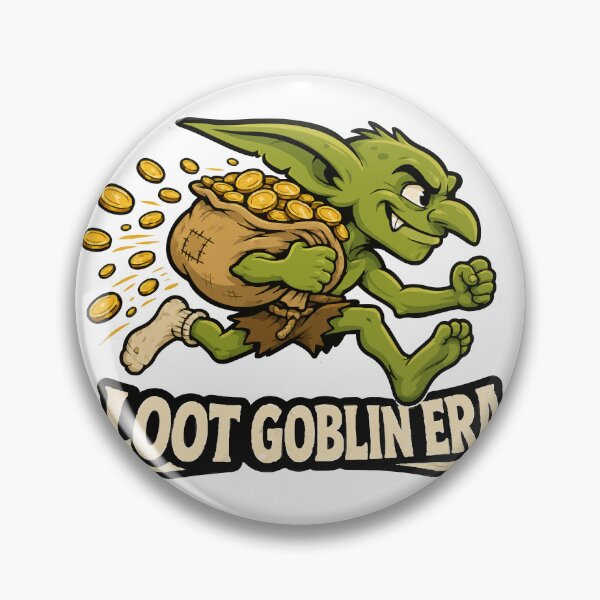 Item preview, Loot Goblin Era Sprinting Gremlin with Gold Coin Sack designed and sold by danielstirling.