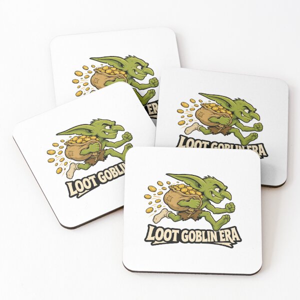 Item preview, Loot Goblin Era Sprinting Gremlin with Gold Coin Sack designed and sold by danielstirling.