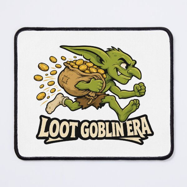 Item preview, Loot Goblin Era Sprinting Gremlin with Gold Coin Sack designed and sold by danielstirling.