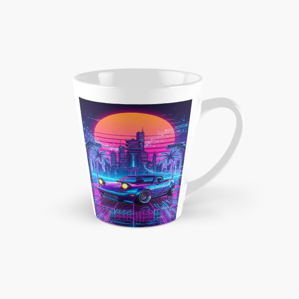 Item preview, Vaporwave Cyberpunk City Widebody Pop Up Headlight Drop Top Tuner designed and sold by RevUpDesign.