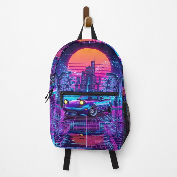 Item preview, Vaporwave Cyberpunk City Widebody Pop Up Headlight Drop Top Tuner designed and sold by RevUpDesign.