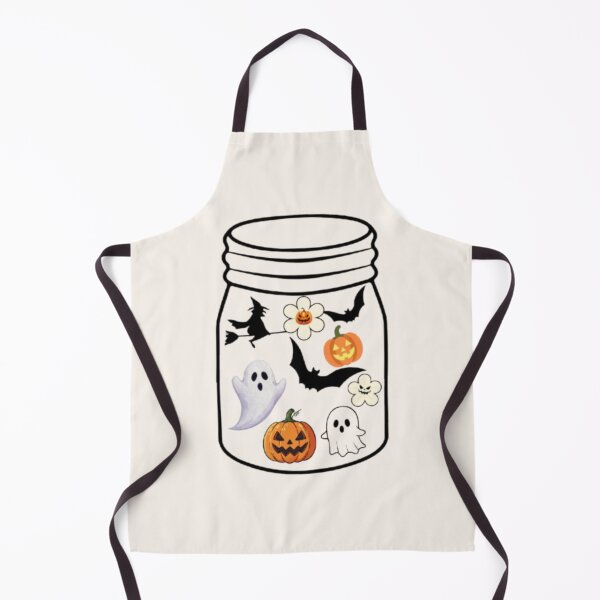 Item preview, Spooky Halloween Mason Jar Ghost Pumpkin Witch Bat Sticker designed and sold by Akira Design Store.