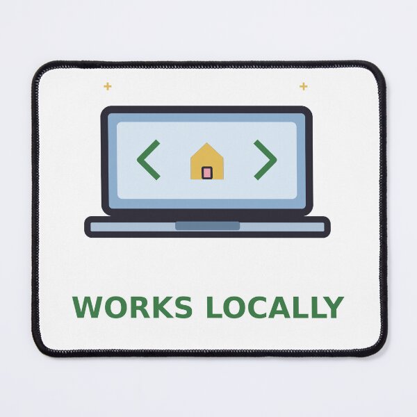 Item preview, Works Locally — Funny Programmer Laptop Design, Developer Gift designed and sold by QuirkyCartel.