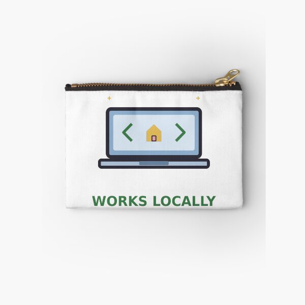Item preview, Works Locally — Funny Programmer Laptop Design, Developer Gift designed and sold by QuirkyCartel.
